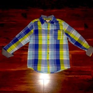 Boys Plaid button down shirt